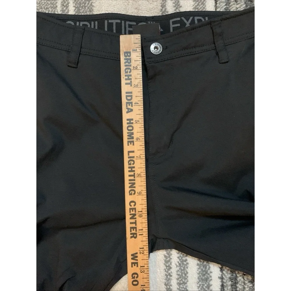 Gerry Fleece Lined Pants Mens 32x30(actual27) Black Nylon Stretch Hiking Outdoor - Picture 4 of 8